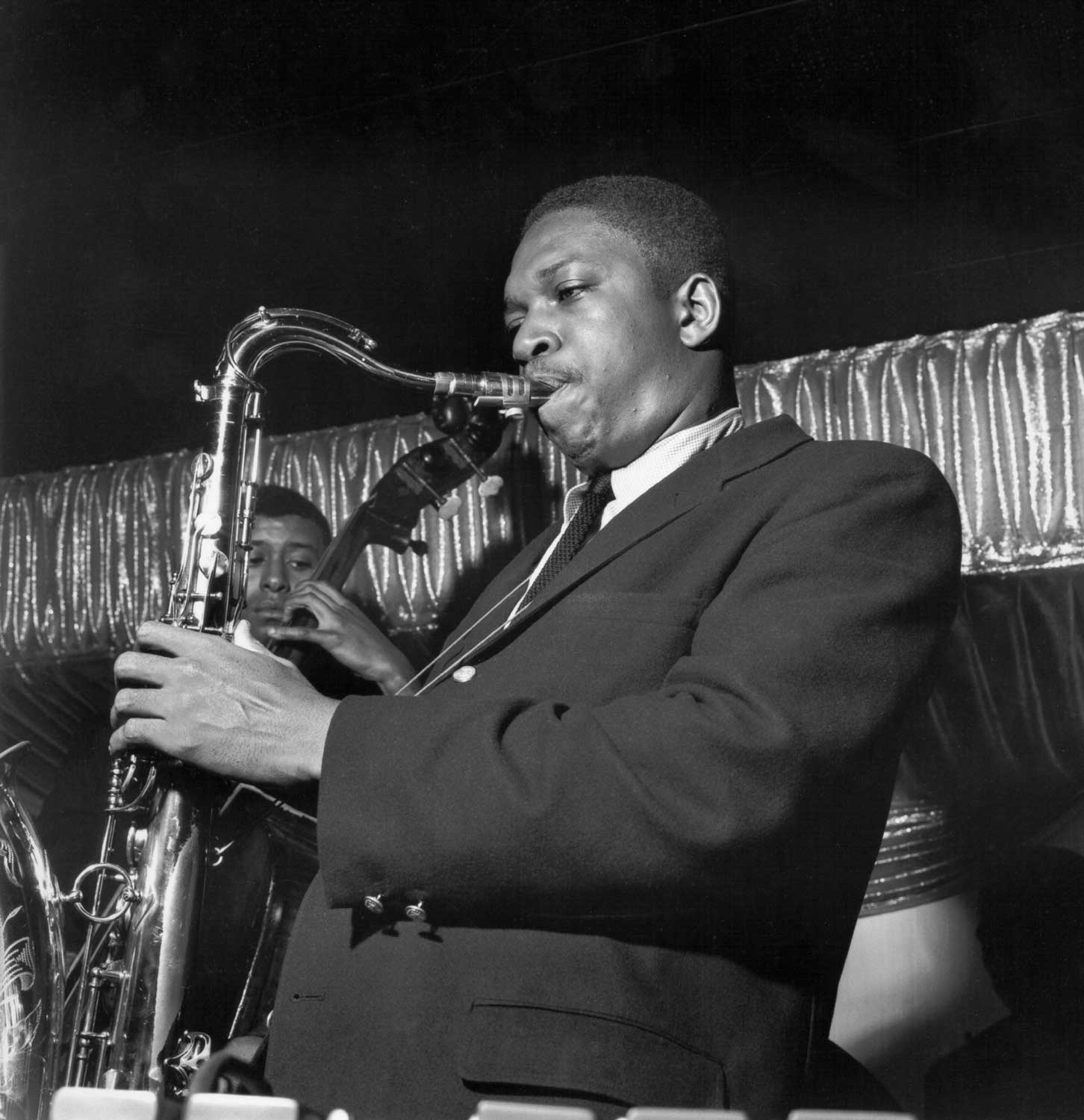 Звучание в джазе. John Coltrane. Джон Колтрейн. Michael ochs фотограф Coltrane. Music image.