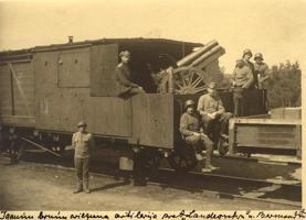 Igaunijas armijas bruņuvilciens ar apkalpi. 1919. gads.