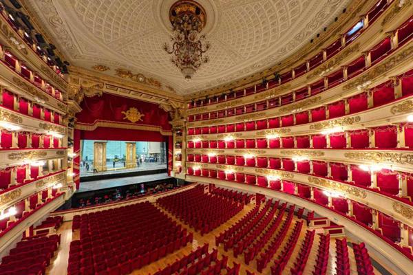 Teātris La Scala (Teatro alla Scala) Milānā, Itālijā. 2017. gads.