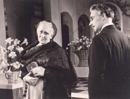 Emma Ezeriņa un Edgars Zīle iestudējumā “Filumēna Marturano”. 1958. gads.
