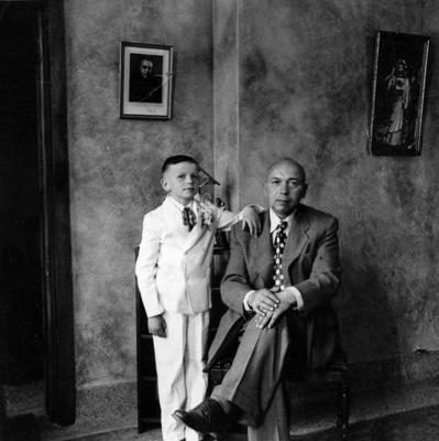 Antons Rupainis ar dēlu Albertu. ASV, 1951. gads.