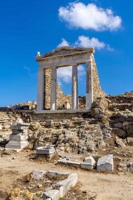 Apollona templis Dēlas salā. Grieķija, 03.11.2018.