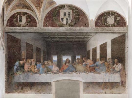 Leonardo da Vinči sienas gleznojums “Svētais vakarēdiens”. 1492.–1497./1498. gads.