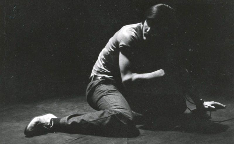 Juris Bartkevičs rokoperā "Ei, jūs, tur!". Valsts Liepājas teātris, 1977. gads.