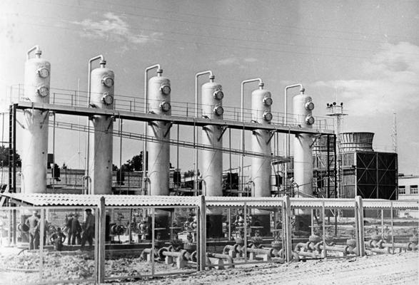 Inčukalna pazemes gāzes krātuves gāzes attīrīšanas iekārtas. 02.08.1968.