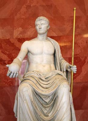 Imperatora Oktaviāna statuja. Senā Roma, 1. gs. p. m. ē.