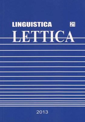 Žurnāls “Lingustica Lettica”, 2013. gads.