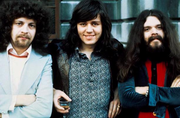 Electric Light Orchestra. 25.04.1972. No kreisās: Džefrijs Linns, Bevs Bevans un Rojs Vuds.