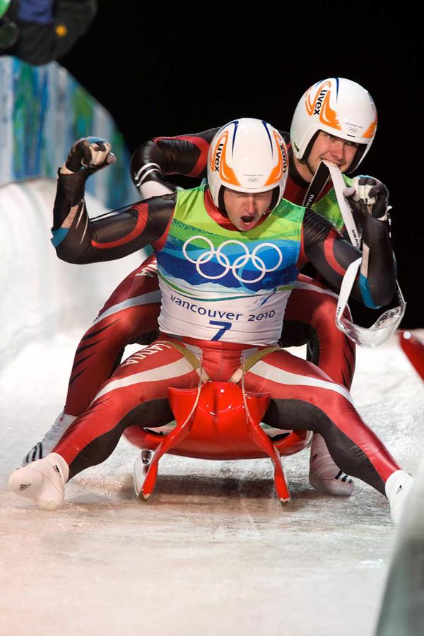 Andris Šics un Juris Šics Vankūveras olimpiskajās spēlēs. 2010. gads.