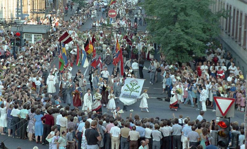 Starptautiskais folkloras festivāls "Baltica". Rīga, 1988. gads.