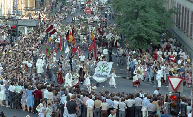 Starptautiskais folkloras festivāls "Baltica". Rīga, 1988. gads.
