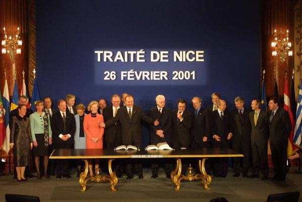 Nicas līguma parakstīšana. Nica, 26.02.2001.