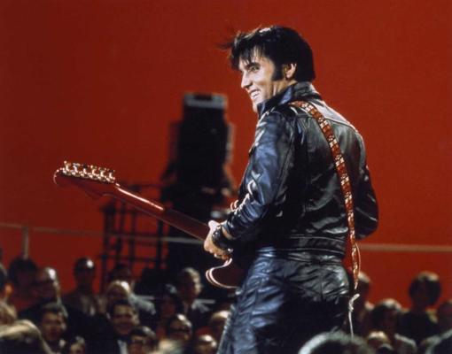 Elviss Preslijs TV šovā Elvis TV Special. Kalifornijas pavalsts, ASV, 27.06.1968.