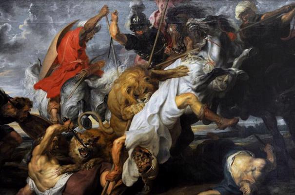 Pīters Pauls Rubens. “Lauvu medības”. 1621. gads.