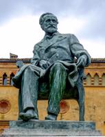 Džuzepes Verdi statuja. Buseto, Itālija, 12.03.2014.