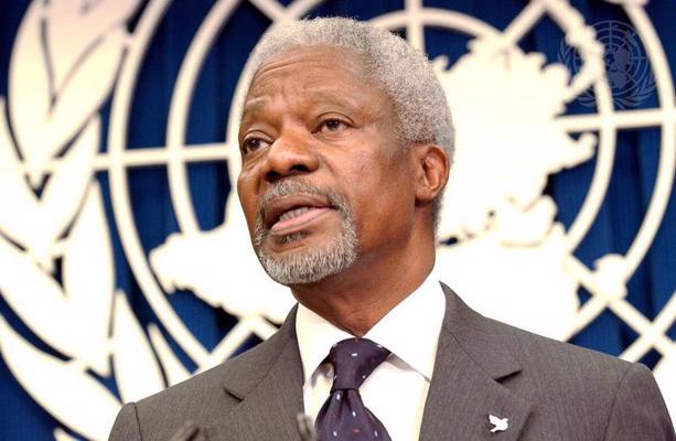 Apvienoto Nāciju Organizācijas ģenerālsekretārs Kofi Annans. Ņujorka, ASV, 12.18.2003.