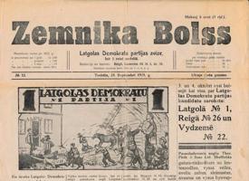 Laikraksts "Zemnīka Bolss" Nr. 32. 23.09.1925.