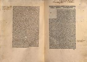 Atvērums Leona Batistas Alberti darbā “Par būvniecības mākslu” (De re aedificatoria, 1452).