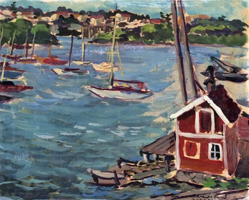 Rūdolfs Kronbergs. "Fjordi Zviedrijā", 1946. gads.