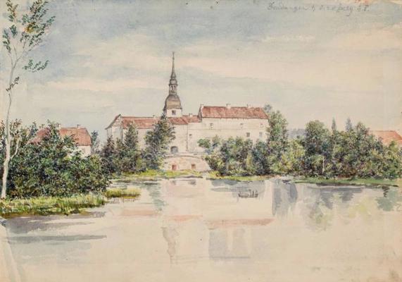 Augusts Pecolds. Kurzemes ekspedīcijas skice. Dundaga. 1846. gads.