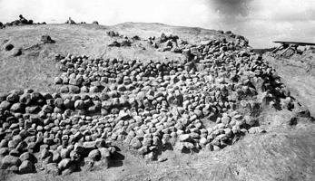 Vīnakalna nogāžu stiprinājums ar akmeņiem. 1967. gads.