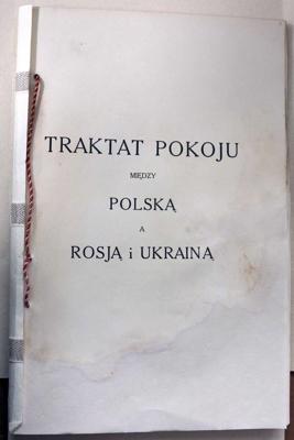 Rīgas miera līguma (18.03.1921.) titullapa.