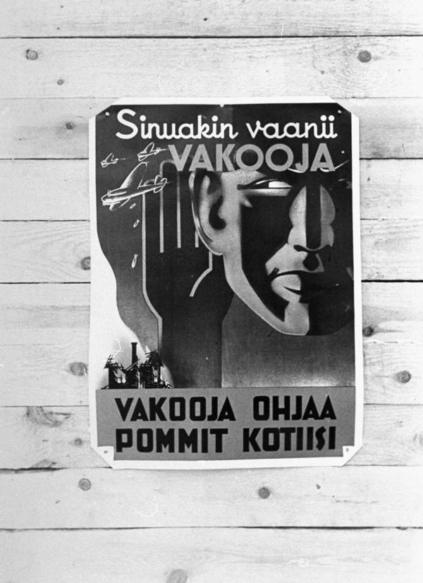 Plakāts somu valodā Ziemas kara laikā. 01.1940.