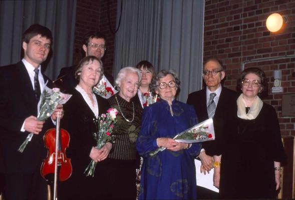 Jāņa Mediņa simtgades koncerts Sēderlēdas (Söderled) baznīcas draudzes zālē Stokholmā. 20.01.1991.