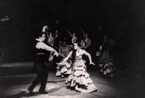 Aija Baumane un Valentīns Bļinovs Morisa Ravēla baletā “Bolero”, 11.04.1958.