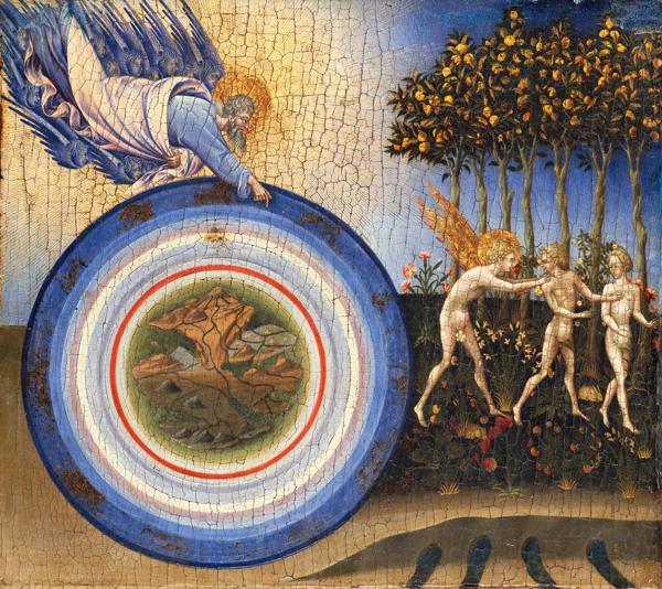Džovanni di Paolo (Giovanni di Paolo). "Pasaules radīšana un izraidīšana no paradīzes". 1445. gads.