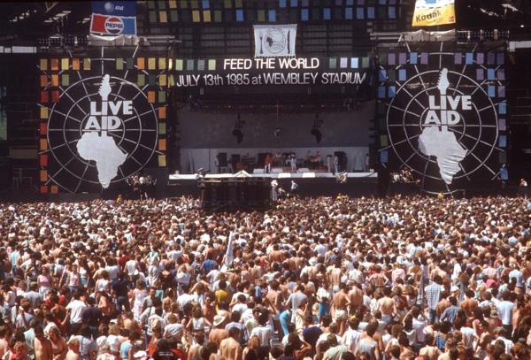  Live Aid koncertakcija Vemblija stadionā. Londona, 13.07.1985.