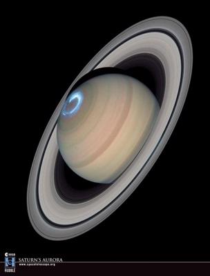 Polārblāzma uz Saturna, Habla komiskā teleskopa uzņēmums. 22.03.2011.