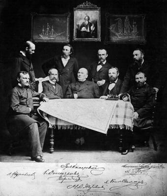 Ķeizariskās Krievu tirdzniecības un jūrniecības veicināšanas biedrība. Maskava, 1880.–90. gads.