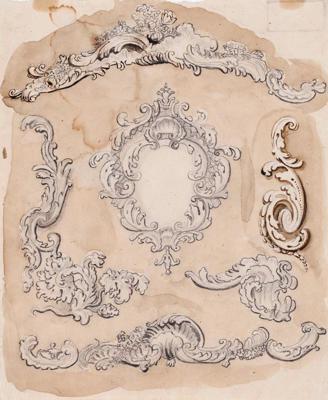 Rokoko stila ornamenti. 1848.-1860. gads.