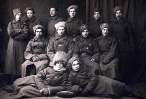 1. Daugavgrīvas latviešu strēlnieku bataljona izlūku komandas strēlnieki. 12.1915.
