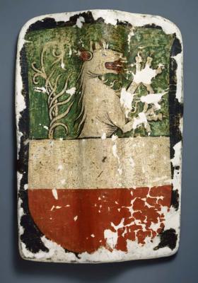 Vairogs ar ģerboni. Austrija, 1450.–1500. gads.