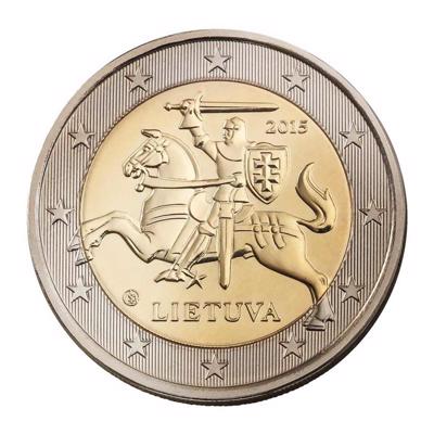 Lietuvas 2 eiro monēta, averss.