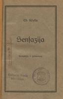 Edvarda Vulfa komēdija "Sensācija". Rīga, Valters un Rapa, 1921. gads.