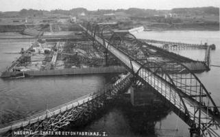 Ķeguma hidroelektrostacijas būvniecība. Rīgas apriņķis, 1938. gads.
