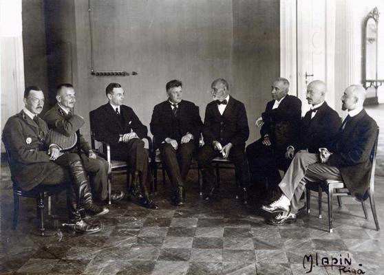 Latvijas delegācija Baltijas valstu konferencē Bulduros. Jūrmala, 06.08.1920.–31.08.1920.