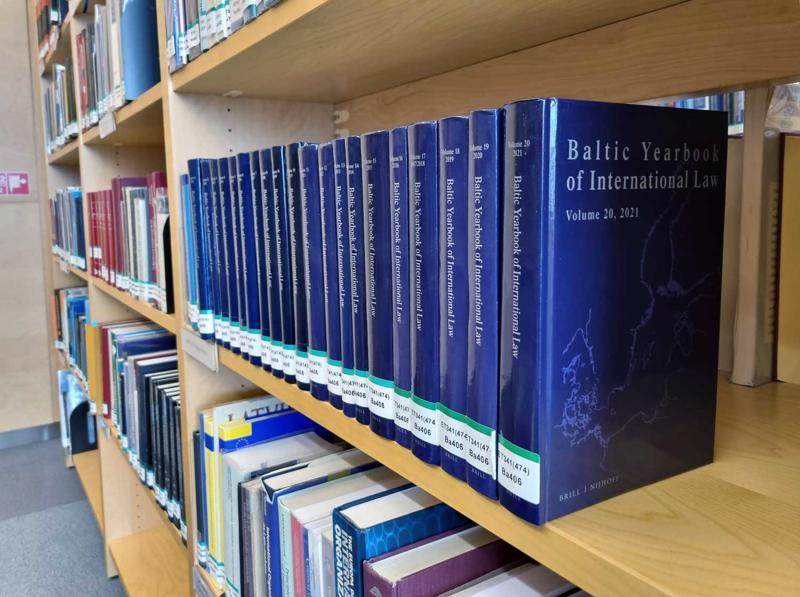 Izdevuma Baltic Yearbook of International Law sējumi Latvijas Nacionālajā bibliotēkā. Rīga, 16.10.2023.