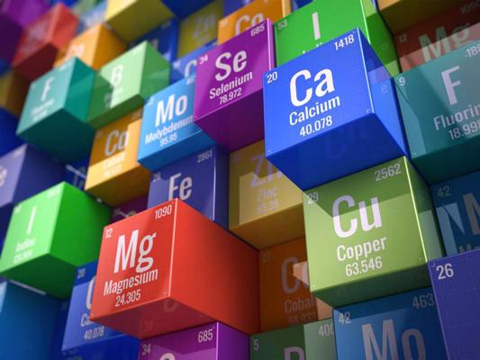 Ķīmisko elementu periodiskās tabulas stilizācija.