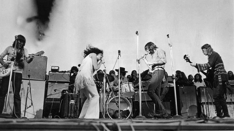 Jefferson Airplane uztājas Vudstokas festivālā, 1969. gads.