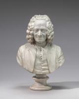 Voltēra marmora krūšutēls. Mākslinieks Žans Antuāns Udons. 1778. gads.