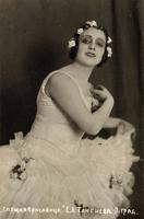 Helēna Tangijeva-Birzniece Pētera Čaikovska baletā "Apburtā princese". Ļeņingrada, Padomju Sociālistisko Republiku Savienība, 20. gs. 20. gadi.