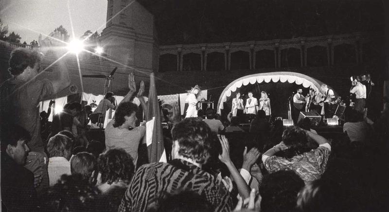 Ansambļa "Čikāgas piecīši" koncerts Mežaparkā. Rīga, 29.06.1989.