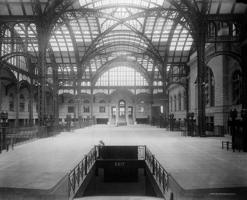 Pensilvānijas stacijas galvenās ēkas iekšskats. Ņujorka, 1900.–1920. gads.