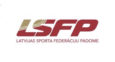 Latvijas Sporta federāciju padomes logo.