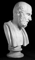 Hipokrata krūšutēla faksimils Britu muzejā (British Museum).