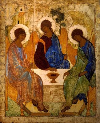Andrejs Rubļovs. "Svētā trīsvienība". Ap 1411. gadu.